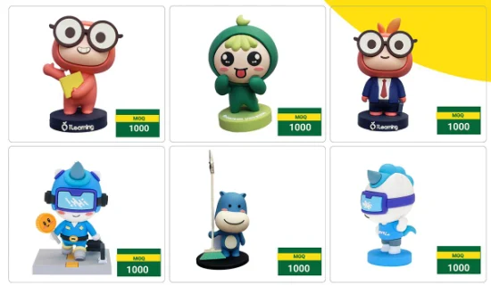 Wholesale 3D Cartoon Anime Figure Action Figurines Custom Logo Design OEM for Corporate Gift Promotion Gifts Collectible Toys